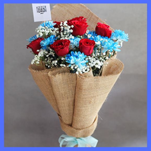 Untitled design (10) Shad Of Blue Bouquet - Image 1