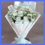 All White Daisy Bouquet