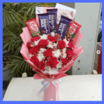 Red Roses With Daisy