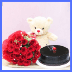 Teddy Cake Roses