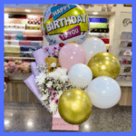 Birthday Box flowers and Balloons