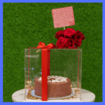 Cake With Acrylic Box