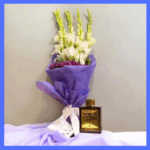 Glads And Daisy Bouquet With Perfume