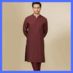 MAROON COTTON UNSTITCHED BY J.