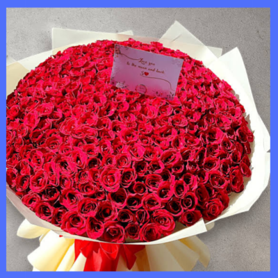 Send 500 red roses luxuxry Bouquet For Love