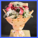 Peach Bouquet For Gift