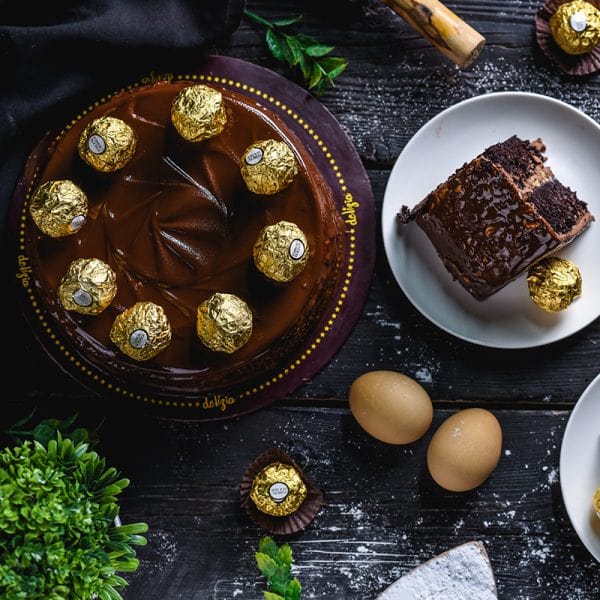 ferrero-rocher-1.jpeg 2.5lbs ferrero rocher Cake - Image 1