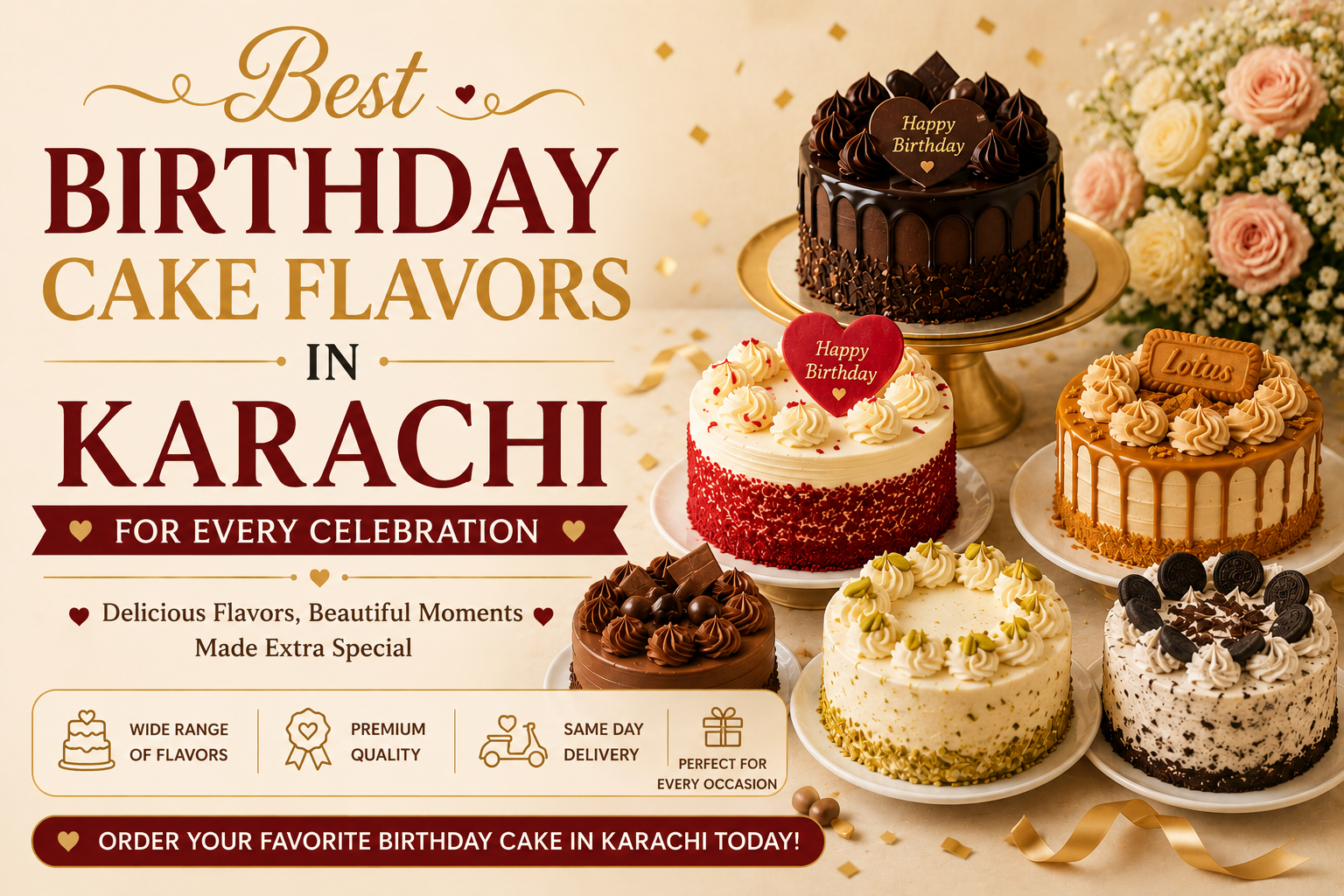 Best Birthday Cake Flavors in Karachi