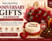 Thoughtful Anniversary Gifts in Karachi featuring flowers, cake, chocolates and perfume